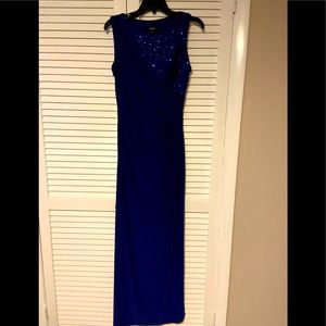 R&M Richards blue formal gown